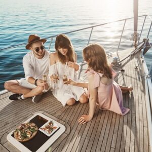 Real yacht dining lifestyle stock photo from Magnific