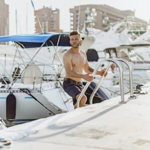 Real yacht dock and marina stock photo from Magnific