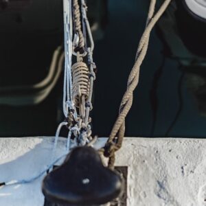 Real yacht dock rope detail stock photo from Magnific