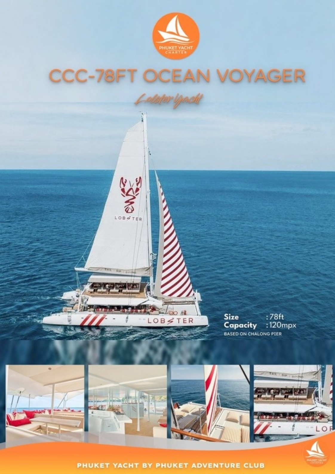 78 ft. Ocean Voyager (Super Catamaran) - Exterior Sailing