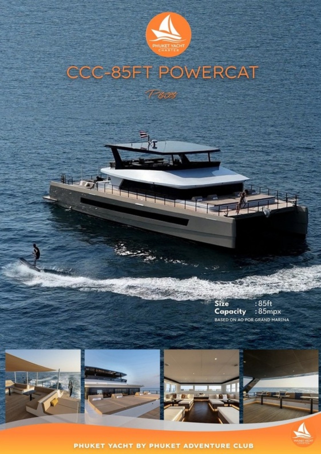 85 ft. Luxury PowerCAT (2026 Built) - Exterior Sailing